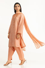 UAE-3PC Lawn Lacquer Printed Suit IUSTKSD-586