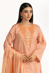 UAE-3PC Lawn Lacquer Printed Suit IUSTKSD-586