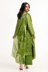 UAE-3PC Lawn Lacquer Printed Suit IUSTKSD-611