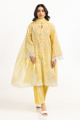 UAE-3PC Lawn Lacquer Printed Suit IUSTKSD-712