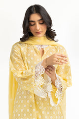 UAE-3PC Lawn Lacquer Printed Suit IUSTKSD-712