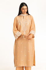 UAE-3PC Lawn Lacquer Printed Suit With Embroidered IUSTKSD-929