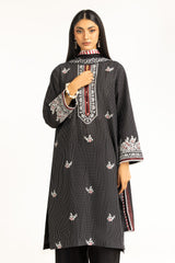 UAE-3PC Lawn Lacquer Printed Suit With Embroidered IUSTKSD-953
