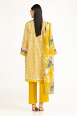 UAE-3Pc Lawn Printed Suit IUSTKSD-1024