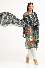UAE-3Pc Lawn Printed Suit IUSTKSD-1044