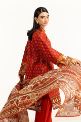 UAE-3PC Lawn Printed Suit IUSTKSD-1060