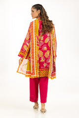 UAE-3PC Lawn Printed Suit IUSTKSD-1093