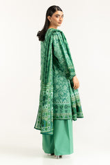UAE-3PC Lawn Printed Suit IUSTKSD-1109