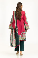 UAE-3PC Lawn Printed Suit IUSTKSD-1110