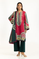 UAE-3PC Lawn Printed Suit IUSTKSD-1110
