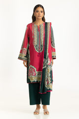 UAE-3PC Lawn Printed Suit IUSTKSD-1110