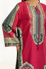 UAE-3PC Lawn Printed Suit IUSTKSD-1110