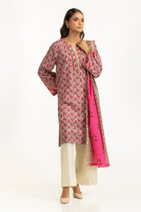 UAE-3PC Lawn Printed Suit IUSTKSD-1122