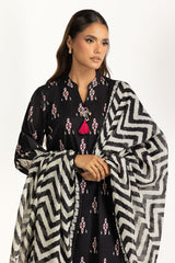 UAE-3PC Lawn Printed Suit IUSTKSD-1156
