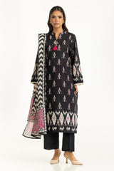 UAE-3PC Lawn Printed Suit IUSTKSD-1156
