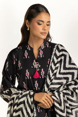 UAE-3PC Lawn Printed Suit IUSTKSD-1156