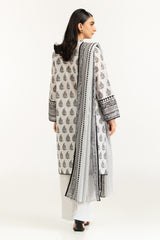 UAE-3PC Lawn Printed Suit IUSTKSD-1159