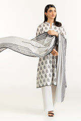UAE-3PC Lawn Printed Suit IUSTKSD-1159