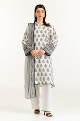 UAE-3PC Lawn Printed Suit IUSTKSD-1159
