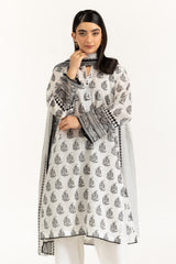 UAE-3PC Lawn Printed Suit IUSTKSD-1159