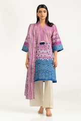 UAE-3PC Lawn Printed Suit IUSTKSD-1164