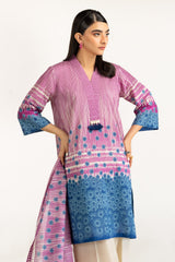 UAE-3PC Lawn Printed Suit IUSTKSD-1164