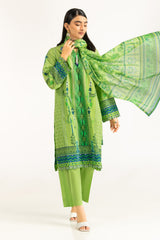 UAE-3PC Lawn Printed Suit IUSTKSD-1165
