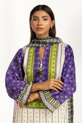 UAE-3PC Lawn Printed Suit IUSTKSD-1168