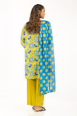 UAE-3PC Lawn Printed Suit IUSTKSD-1183