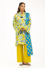 UAE-3PC Lawn Printed Suit IUSTKSD-1183