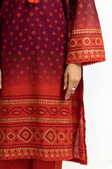 UAE-3PC Lawn Printed Suit IUSTKSD-554