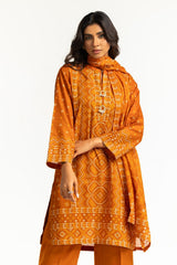 UAE-3PC Lawn Printed Suit IUSTKSD-572