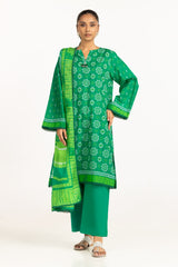 UAE-3PC Lawn Printed Suit IUSTKSD-591