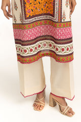 UAE-3PC Lawn Printed Suit IUSTKSD-663