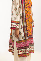 UAE-3PC Lawn Printed Suit IUSTKSD-663