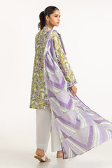 UAE-3PC Lawn Printed Suit IUSTKSD-691