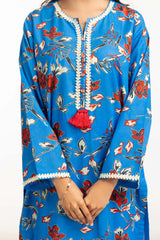 UAE-3PC Lawn Printed Suit IUSTKSD-702