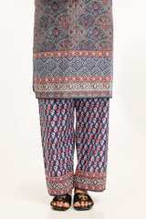 UAE-3PC Lawn Printed Suit IUSTKSD-803