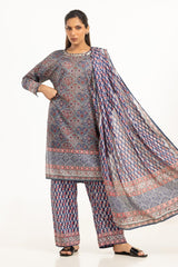 UAE-3PC Lawn Printed Suit IUSTKSD-803