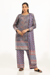 UAE-3PC Lawn Printed Suit IUSTKSD-803