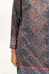 UAE-3PC Lawn Printed Suit IUSTKSD-803