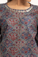 UAE-3PC Lawn Printed Suit IUSTKSD-803