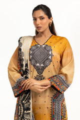 UAE-3PC Lawn Printed Suit IUSTKSD-842