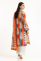 UAE-3PC Lawn Printed Suit IUSTKSD-844