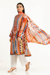 UAE-3PC Lawn Printed Suit IUSTKSD-844