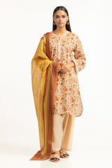 UAE-3PC Lawn Printed Suit IUSTKSD-865