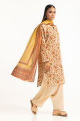 UAE-3PC Lawn Printed Suit IUSTKSD-865