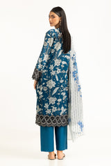UAE-3PC Lawn Printed Suit IUSTKSD-866