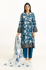 UAE-3PC Lawn Printed Suit IUSTKSD-866