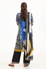 UAE-3PC Lawn Printed Suit IUSTKSD-869